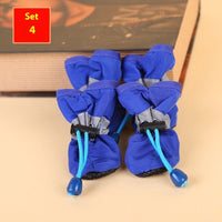 HKM-247443 Four Seasons Breathable Soft Bottom Dog Shoes - Fleece-lined & Non-slip Options Available