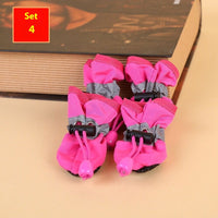 HKM-247443 Four Seasons Breathable Soft Bottom Dog Shoes - Fleece-lined & Non-slip Options Available