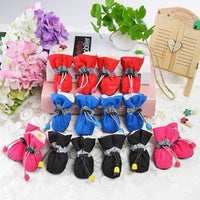 HKM-247443 Four Seasons Breathable Soft Bottom Dog Shoes - Fleece-lined & Non-slip Options Available