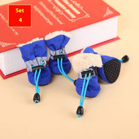 HKM-247443 Four Seasons Breathable Soft Bottom Dog Shoes - Fleece-lined & Non-slip Options Available