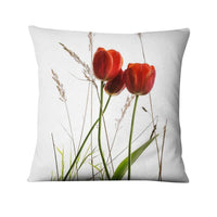 HKM-247507 Floral Green Plant Cushion Cover | 45x45cm American Country Style Pillowcase