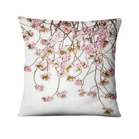HKM-247507 Floral Green Plant Cushion Cover | 45x45cm American Country Style Pillowcase