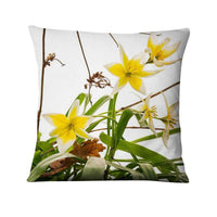HKM-247507 Floral Green Plant Cushion Cover | 45x45cm American Country Style Pillowcase
