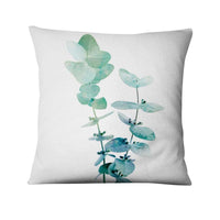 HKM-247507 Floral Green Plant Cushion Cover | 45x45cm American Country Style Pillowcase