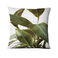 HKM-247507 Floral Green Plant Cushion Cover | 45x45cm American Country Style Pillowcase