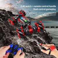 HKM-247699 Remote-Controlled Stunt Twist Car with Lights, Music, and 360 Degree Rotation for Indoor and Outdoor Fun