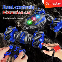HKM-247699 Remote-Controlled Stunt Twist Car with Lights, Music, and 360 Degree Rotation for Indoor and Outdoor Fun