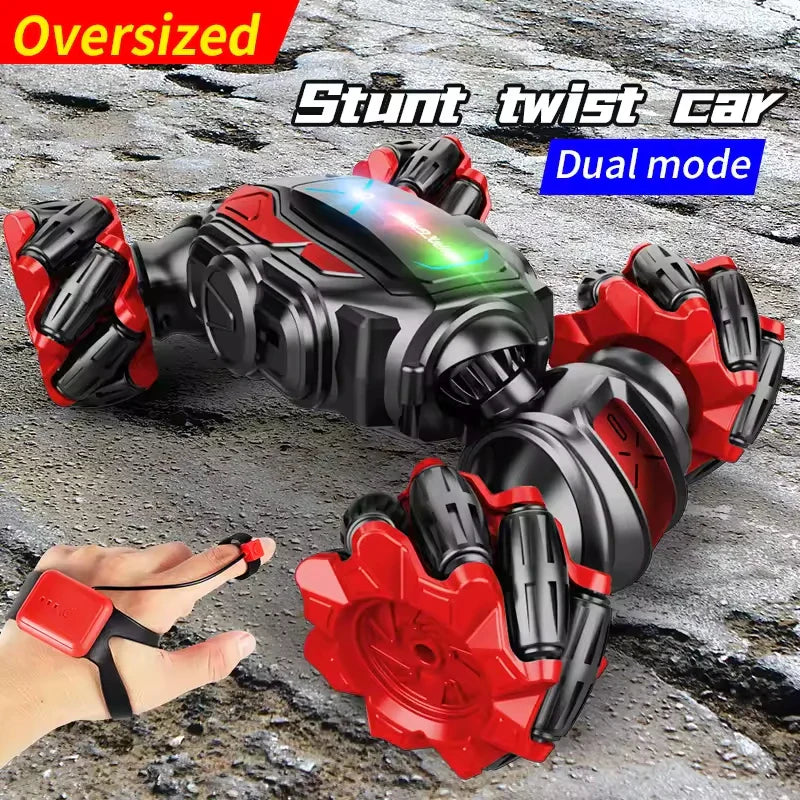 HKM-247699 Remote-Controlled Stunt Twist Car with Lights, Music, and 360 Degree Rotation for Indoor and Outdoor Fun