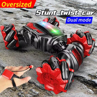 HKM-247699 Remote-Controlled Stunt Twist Car with Lights, Music, and 360 Degree Rotation for Indoor and Outdoor Fun