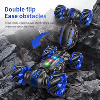HKM-247699 Remote-Controlled Stunt Twist Car with Lights, Music, and 360 Degree Rotation for Indoor and Outdoor Fun