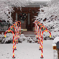 HKM-247891 Solar-Powered Snowflake Garden Lights - Waterproof Outdoor Christmas Decor for Lawn and Yard