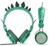 HKM-247955 Dinosaur-Themed Children’s Headset with Soft Earmuffs and Safe Materials