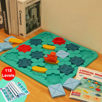 HKM-248019 Road Builder Puzzle Game for Kids – Educational Construction Car Maze Track with 118 Challenges, Ages 3 and Up