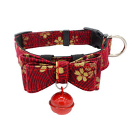 HKM-248147 Comfortable Microfiber Bow Collar for Pets - Adjustable Sizes XS to L