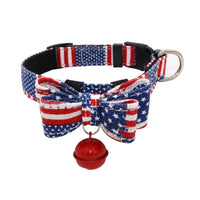 HKM-248147 Comfortable Microfiber Bow Collar for Pets - Adjustable Sizes XS to L