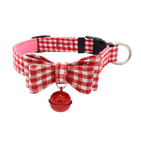 HKM-248147 Comfortable Microfiber Bow Collar for Pets - Adjustable Sizes XS to L