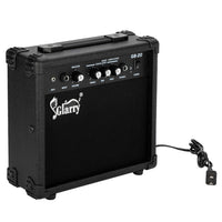 HKM-248147 Compact 20W Electric Bass Amplifier with VOLUME, TREBLE, BASS, and MIDDLE Controls - Black