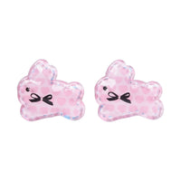 HKM-248211 Cute Rabbit Duckbill Hair Clips - Set of 5 Styles in Light Yellow, Pink, and Beige Designs
