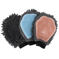HKM-248275 2-in-1 Pet Bathing Brush and Grooming Glove - Flexible Silicone for Bathing, Massaging, and Cleaning Fur