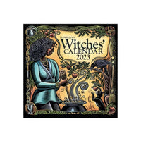 HKM-248275 Witch Themed Home Wall Calendar - Simple Modern Copper Sheet Paper, 12x12in
