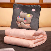 HKM-248403 Dual-Use Three-Dimensional Pillow Quilt - Cartoon Designs in Various Sizes