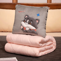 HKM-248403 Dual-Use Three-Dimensional Pillow Quilt - Cartoon Designs in Various Sizes