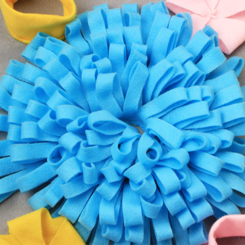 HKM-248467 3D Multicolored Snuffle Mat for Dogs and Cats - 45x75cm, Machine Washable