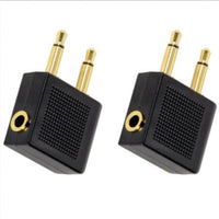 HKM-248467 3.5mm Dual Mono to Stereo Headset Adapter for Airline Headphones