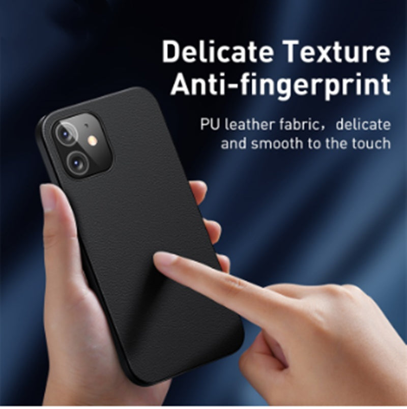 HKM-248531 Magnetic Holster Mobile Phone Case for Anti-Fall Protection, Compatible with iPhone Models, PC + PU Leather Design