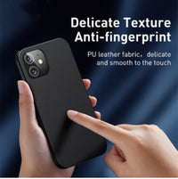 HKM-248531 Magnetic Holster Mobile Phone Case for Anti-Fall Protection, Compatible with iPhone Models, PC + PU Leather Design