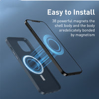 HKM-248531 Magnetic Holster Mobile Phone Case for Anti-Fall Protection, Compatible with iPhone Models, PC + PU Leather Design