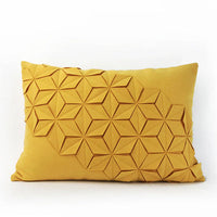 HKM-248659 Modern Neoclassical Hand-Made Decorative Yellow Pillow - Square 45x45cm, Round 30x50cm, Linghua 35x50cm