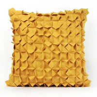 HKM-248659 Modern Neoclassical Hand-Made Decorative Yellow Pillow - Square 45x45cm, Round 30x50cm, Linghua 35x50cm