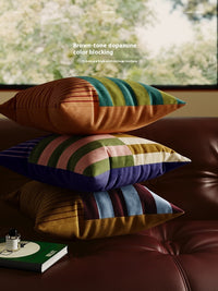 HKM-248723 Square Soft Plush Pillow Cover for Living Room or Bed, 45x45cm & 55x55cm