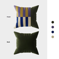 HKM-248723 Square Soft Plush Pillow Cover for Living Room or Bed, 45x45cm & 55x55cm