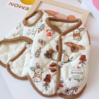 HKM-248851 Cozy Cotton Yarn Pet Coat for Cats - Warm Autumn and Winter Waistcoat in Various Sizes