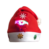 HKM-249043 Classic Red Santa Hat for Adults - Non-Woven Fabric, 25x31 cm