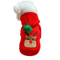 HKM-249043 Festive Elk Design Warm Dog Skirt and Hoodie Outfit