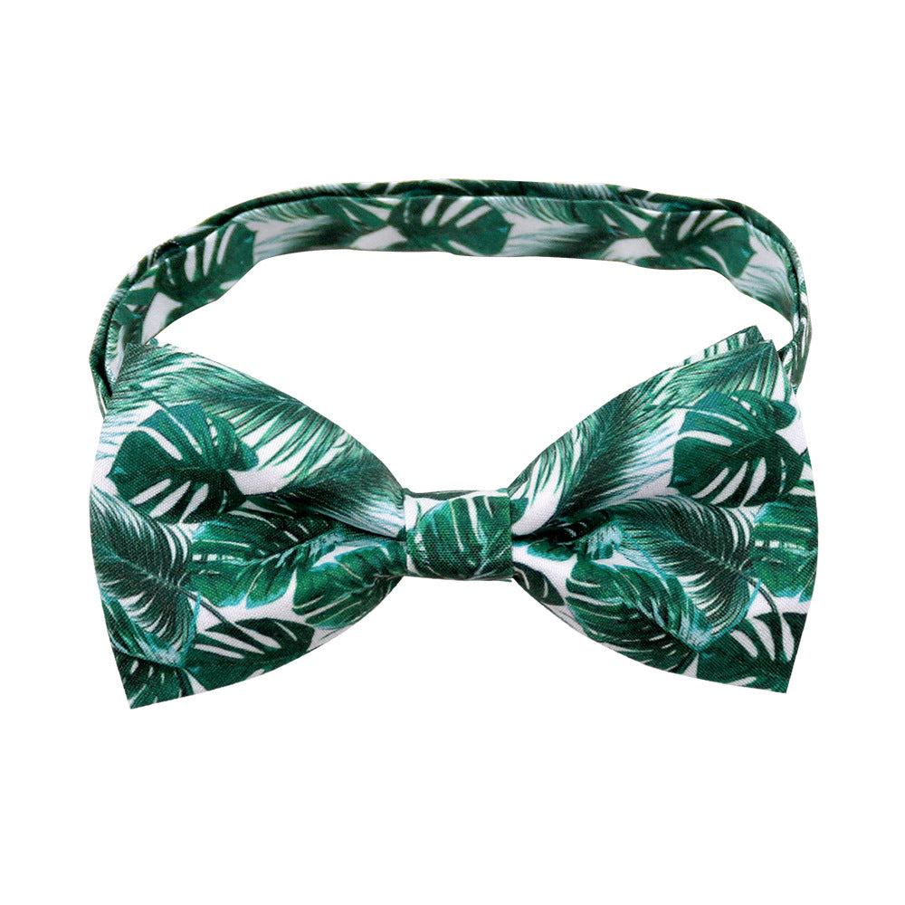 HKM-249107 Tropical Fruit-Themed Bow Tie for Small Dogs and Cats - Cactus, Pineapple, and More