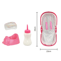 HKM-249235 15 Inch Baby Doll Carriage with 6 Sounds - Educational Toy for Kids Ages 2 to 7