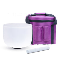HKM-249299 8-Inch Natural Quartz Sand Sound Bowl for Meditation and Rituals