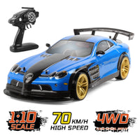 HKM-249427 1:10 Scale High-Speed 4WD Remote Control Car, Electric, Indoor-Outdoor Use, 70km/h Speed