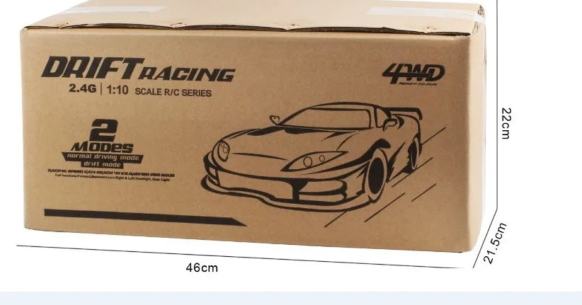 HKM-249427 1:10 Scale High-Speed 4WD Remote Control Car, Electric, Indoor-Outdoor Use, 70km/h Speed