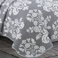 HKM-249427 Cotton Three-Piece Quilted Bedding Set for 1.5 Meter Bed with 2 Pillowcases and Bed Cover