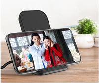 HKM-249491 Aluminum Alloy Wireless Charger with Desktop Stand - Fast Charge Support and Indicator Light