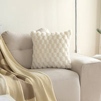 HKM-249491 Plush Velvet Pillowcase in Solid Colors - 45cm Square, Modern Style, Multiple Shades Available