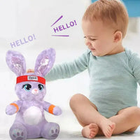 HKM-249683 Dancing Talking Plush Rabbit Doll Toy with Voice Control for Babies and Kids