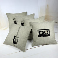 HKM-249875 Digital Print Cotton Linen Pillowcase - Soft & Stylish Home Decor