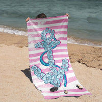 HKM-250003 Quick-drying Microfiber Beach Towel - Duplex Printing Designs: Turtle, Dolphin, Coconut Tree, Pineapple & More