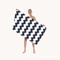 HKM-250003 Quick-drying Microfiber Beach Towel - Duplex Printing Designs: Turtle, Dolphin, Coconut Tree, Pineapple & More